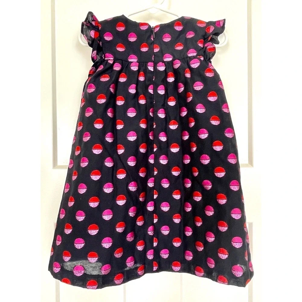 Gymboree Cap Ruffle Sleeve Polka Dot Dress - 2T